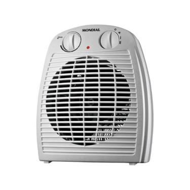 Imagem de Aquecedor A Ar Mondial Cinza e Branco 2000W A08, Cinza, 110V