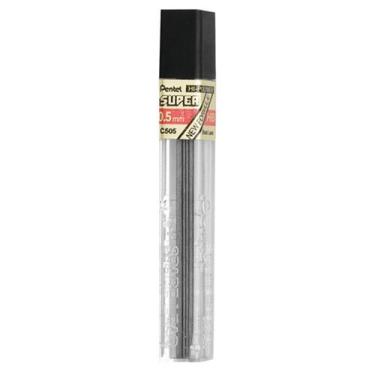 Imagem de Grafite PENTEL 0.5mm HB 12 Minas Hi-Polymer Profissional