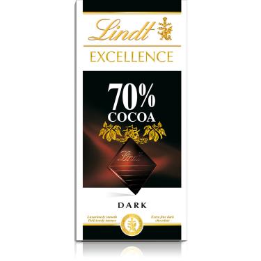 Imagem de Tablete Excellence 70% Cocoa Dark Extra Fine Chocolate 100g - Lindt