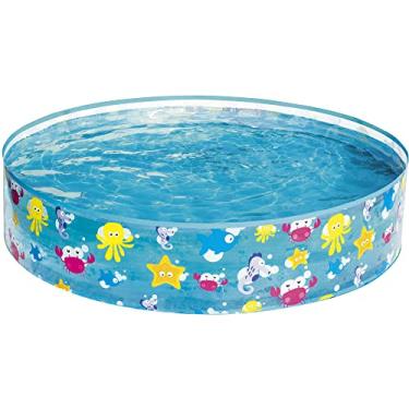 Imagem de BESTWAY Piscina Semirrigida Redonda Azul com Estampa de Animais Marinhos 277L