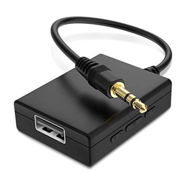 Imagem de ANDTOBO Adaptador de áudio USB para auxiliar, adaptador macho de 3,5 mm para USB fêmea para reproduzir música com pen drive no carro