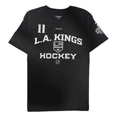 Imagem de Reebok Camiseta masculina Los Angeles Kings 2014 Kopitar estampada, Preto, Medium