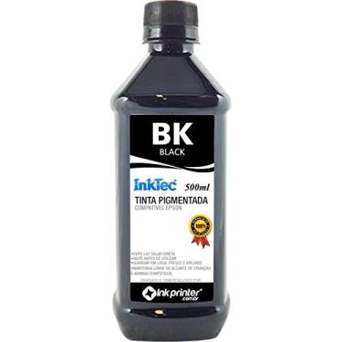 Imagem de Tinta Inktec Preta Pigmentada para Impressora Epson (500ml)