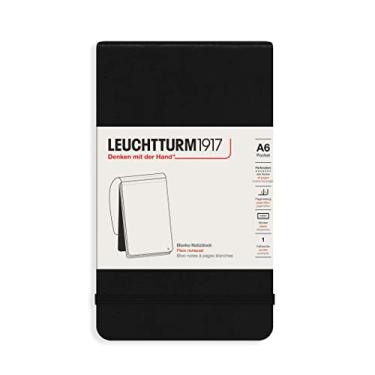 Imagem de LEUCHTTURM1917 - Bloco de notas de bolso A6-184 páginas microperfuradas simples, preto