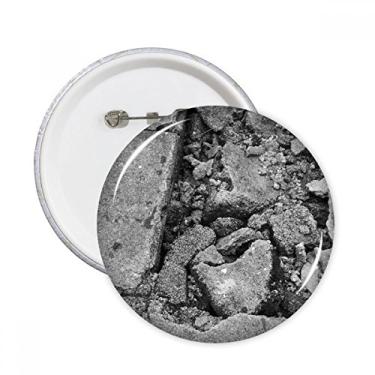 Imagem de Decoração de material industrial para fotografia com alfinetes redondos, emblema, acessórios, 5 peças