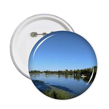 Imagem de Urban Lake Fotografia Alfinetes com botão redondo para decoração de roupas, 5 peças