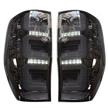 Imagem de Led Luzes Traseiras Lâmpada Fit Para Ford Ranger T6 T7 XL XLT Pickup Luzes de cauda do carro Led Turn sinal de freio de iluminação reversa 2012-2019 carro,A pair