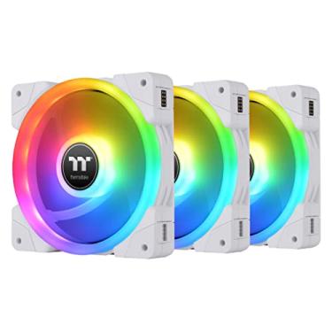 Imagem de Thermaltake Ventoinha de refrigeração SWAFAN EX 12 RGB PC branca, 500-2000 RPM, conexão...