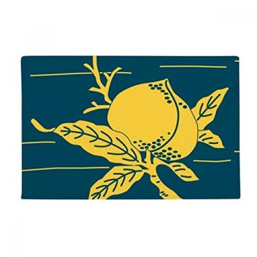 Imagem de DIYthinker Pintura Cultura Tapete de Pêssego Amarelo Antiderrapante Tapete de Porta de Banheiro