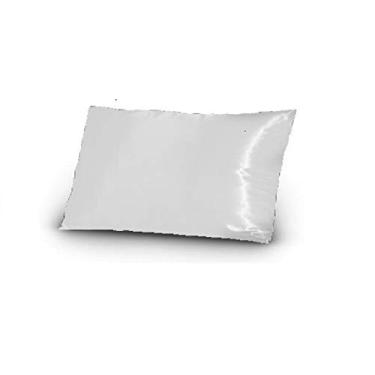 Imagem de 4 Fronhas De Cetim Seda Branco Anti Frizz Alto Brilho