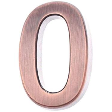 Imagem de Autocolantes com números de casas Autocolante autocolante com numerais de plástico ABS Placa de endereço Placa de endereço Dígitos de porta da sala Autocolante de numeral Etiqueta de porta de hotel