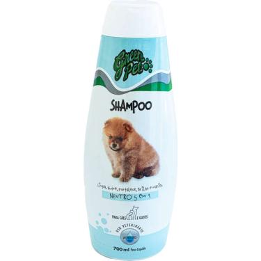 Imagem de Shampoo Neutro Green Pet Care 5 em 1 para Cães e Gatos - 700 mL