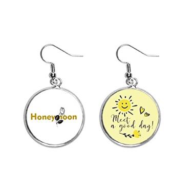 Imagem de Brinco de flor de lua de mel, flor de flor, joia moderna