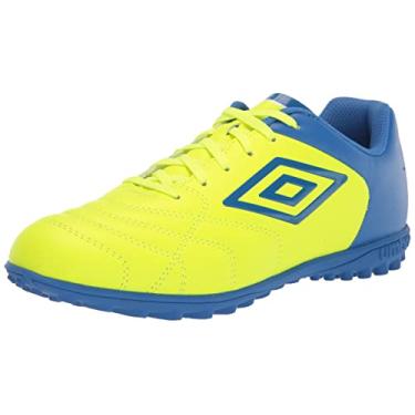 Imagem de Umbro Tênis masculino Classico Xi Tf Soccer Turf, Amarelo/azul., 44