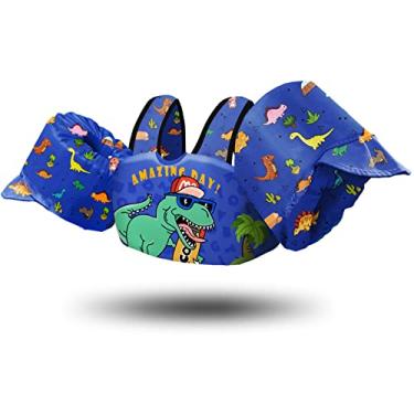 Imagem de Chriffer Colete salva-vidas infantil para meninos e meninas de 13,6 a 25 kg, boias infantis com arnês de ombro e asas de braço para bebês de 2, 3, 4, 5, 6, 7 anos