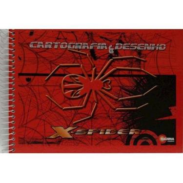 Imagem de Caderno Cartografia Capa Dura 96 Folhas X-Spider 3741 Maxima