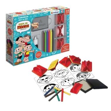 Imagem de Brinquedo Educativo Pedagógico Carimbos Infantil Turma Da Mônica Dia a Dia