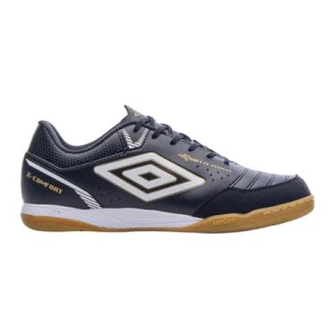 Imagem de Chuteira Umbro Futsal X-Comfort Preto Branco e Dourado - Masculino - 45 - Preto