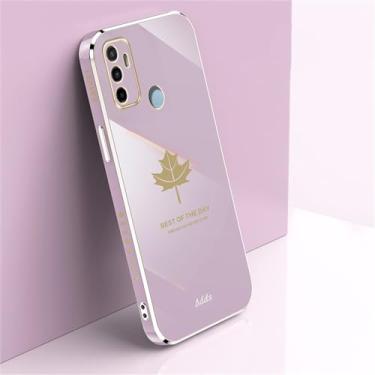 Imagem de Galvanizado borda reta caixa de telefone para samsung galaxy a32 a33 a50 a51 a52 a53 a70 a71 a72 a73 a23 capa, cor lilás, para galaxy a54 5g