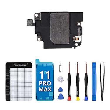 Imagem de CYKJGS Para iPhone 11 Pro Max Ringer Buzzer Conector Cabo Flexível Substituição de Altifalante OEM Módulo de Altifalante Alto Peça de Desempenho de Áudio com Kit de Ferramentas de Fixação Completa de