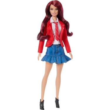Imagem de Barbie, Boneca Roberta Inspirada em Rebelde & RBD, Vestindo Uniforme Escolar Removível com Bota e Gravata, Para Idades acima de 3 anos