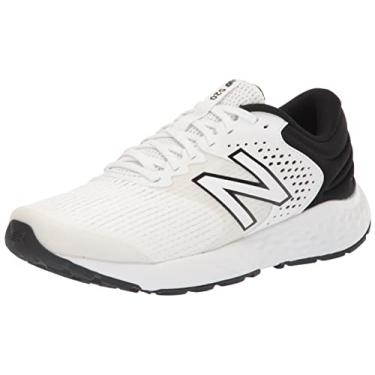 Imagem de New Balance Tênis de corrida masculino 520 V7, Branco/preto, 8.5
