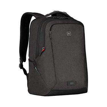 Imagem de WENGER MX Professional Mochila para laptop, notebook de até 16 polegadas, tablet de até 10 polegadas, 21 litros, mulheres e homens, viagens escolares de negócios, Cinza mesclado, 611641