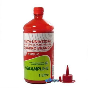 Imagem de Reabastecedor Para Quadro Branco  Grampline 1 Litro - Gramp Line, Verm