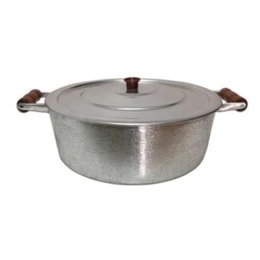 Imagem de Panela Caçarola Nr 30 Alumínio Fundido Grosso Batido 6 lts - Cajamag