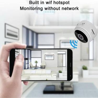 Imagem de Kit 10 Mini Câmera Espiã Gravador De Voz Visão Noturna WIFI 1080p - WC