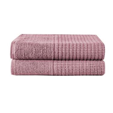 Imagem de Kit 02 Toalhas De Banho Viena Rosa Barroco - MTR ENXOVAIS LTDA