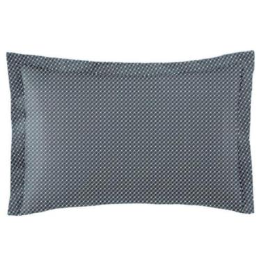 Imagem de Fronha Altenburg Toque Acetinado Slim 50 x 70 cm com Abas Azul Marinho