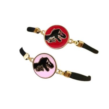 Imagem de Pulseira Infantil Jurassic Dinossauro Banhado A Ouro 18k - Jhulias Joi