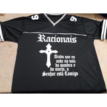 Imagem de Racionais  - camisa  ( sobrevivendo no inferno ) - RR, Preto, EGG