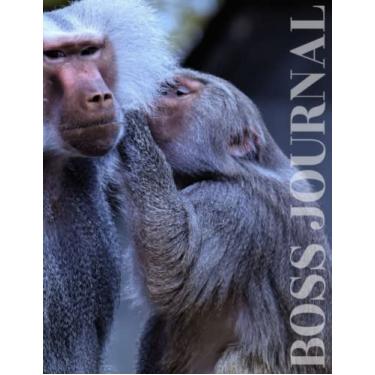 Imagem de Boss Journal -Izimfene: Elegant Modern Writing Journal/Planner/Diary. Baboon Cover Design. South African Wildlife Inspired. Generous 192 Page, Large Size, 8.5X11" (21.59X27.94 cm).