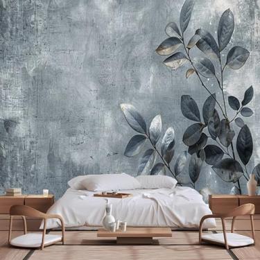 Imagem de Lcythiazole Murais de papel de parede de plantas verdes tropicais de tamanho personalizado, lindo papel de parede quente e romântico, papel de parede autoadesivo removível para qualquer cômodo.