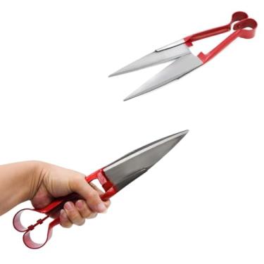 Imagem de Tesoura P/Tosquia Tosa Poda De Pelos & Lã Cavalo Ovelha Cauda Rabo Crina Tosquiadeira de Animais Aparar Bichos Reta Tipo Mola Grande 34cm