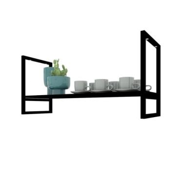 Imagem de Prateleira Suspensa Teto Cozinha suporte industrial nicho industrial n