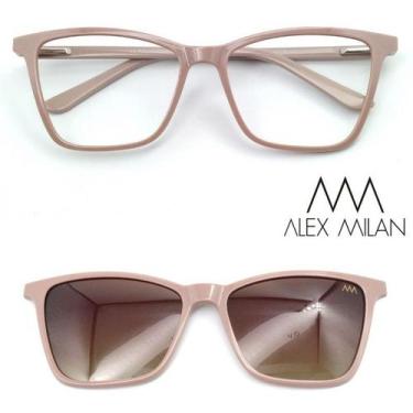 Imagem de Oculos Feminino com 1 clipon Polarizado Alex Milan AM042, 5019c4