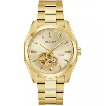 Imagem de Bulova Relógio automático 97A182, ouro, Dourado