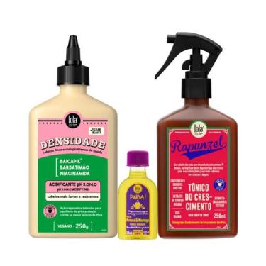 Imagem de Kit Lola Densidade Acidificante + Rapunzel Tonico de Crescimento + Pin