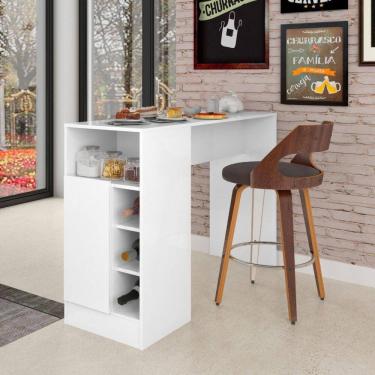 Imagem de Bancada Gourmet Com Nicho 1 Porta Branco Atualle