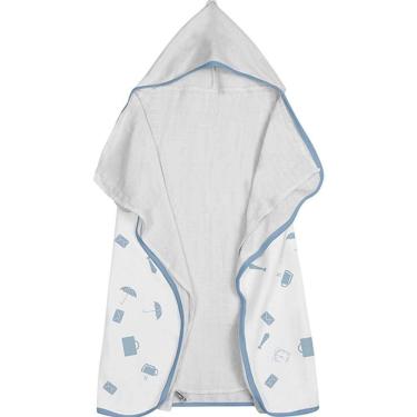 Imagem de Toalha Baby C- Capuz Tecebem Estampada C- Fralda Greg Branco
