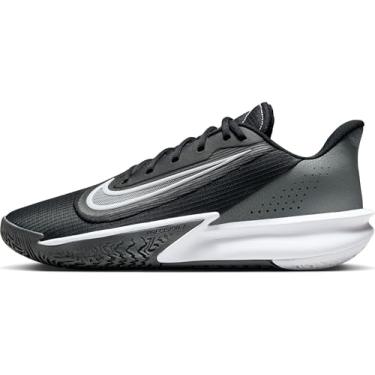 Imagem de Nike Tênis de basquete unissex Precision 7 para adultos, Preto/Branco-Ferro Cinza Fumê, 9.5 Women/8 Men