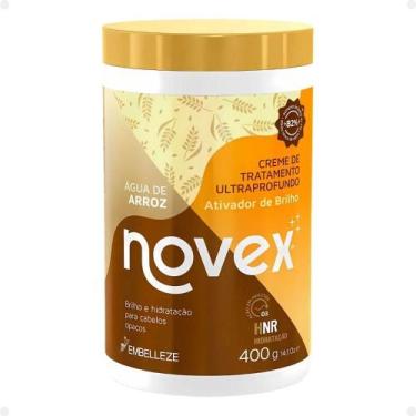 Imagem de Creme de Tratamento Novex Água de Arroz Ativador de Brilho 400g - EMBE