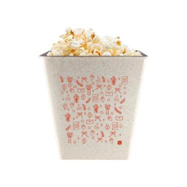 Imagem de Balde de Pipoca 2,6L Green Palha Colecao AMOR Romance - Bb Store