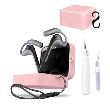 Imagem de Capa para Timekettle W4 Pro, capa protetora para fone de ouvido NOUKAJU (com mosquetão + cordão + caneta de limpeza) à prova de quedas, à prova de choque, à prova de poeira, capa para Timekettle W4