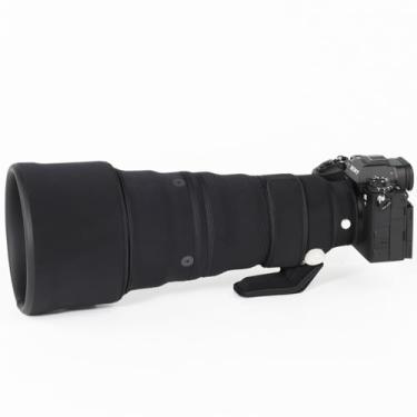 Imagem de CHASING BIRDS Capa protetora de lente impermeável camuflada para Sony FE 300 mm F2.8 GM OSS capa protetora de lente à prova de chuva (preto clássico, com 1,4X e 2,0X TC)