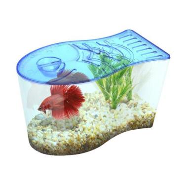 Imagem de Mini Aquário Para Peixe Peixinho Beta Betta Beteira 1,3 L - AFF