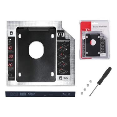 Imagem de Drive Caddy Para Hd Ssd 9.5mm Notebook Compatível Dell Adaptador De Dv